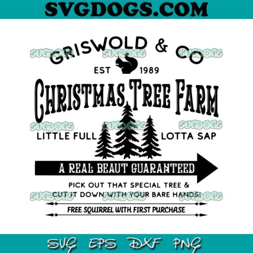 Griswold And Co Est 1989 Tree Farm SVG, Christmas Vacation SVG PNG EPS DXF