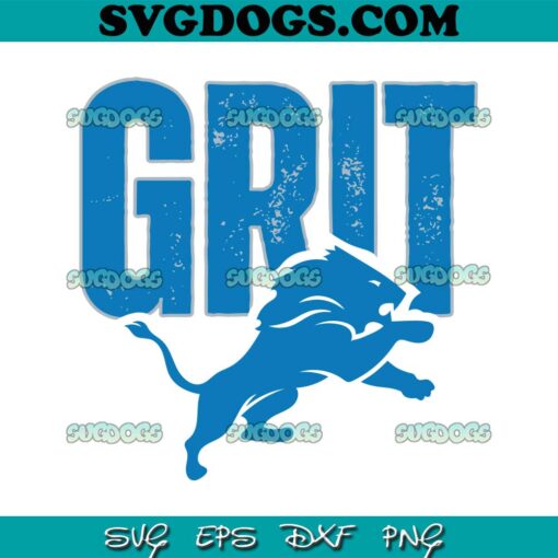 Grit Detroit Lions SVG PNG EPS DXF