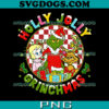 Grinch Pink PNG, Green Preppy Christmas PNG