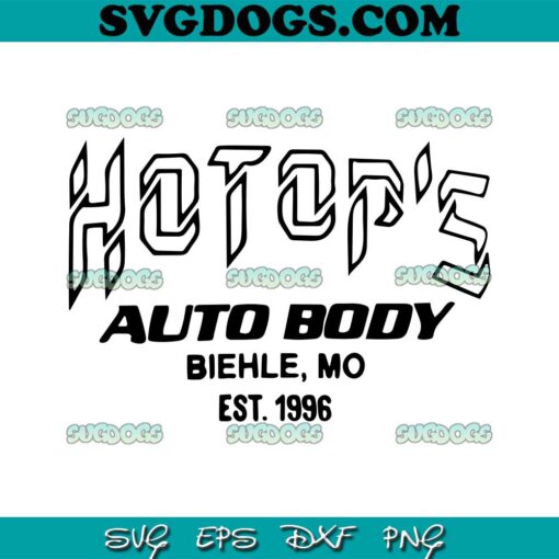 Hotops Auto Body Biehle Mo Est 1996 SVG PNG EPS DXF