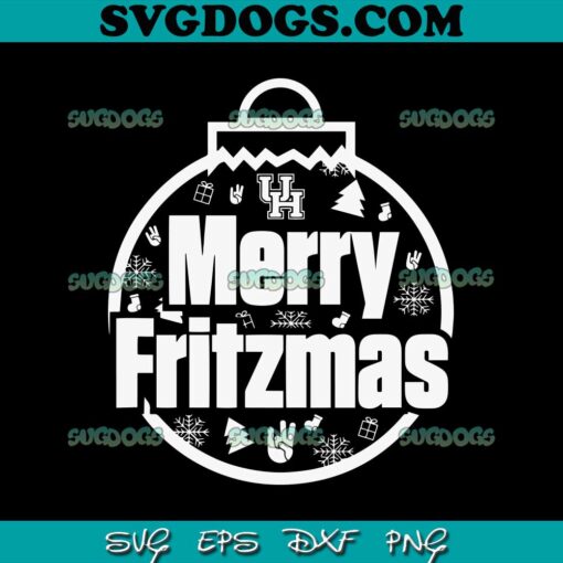 Houston Cougars Merry Fritzmas SVG PNG EPS DXF