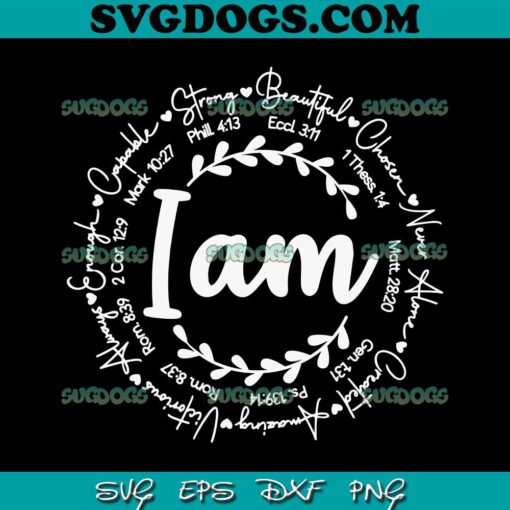 I Am Christian Faith SVG, Christmas Jesus SVG PNG EPS DXF