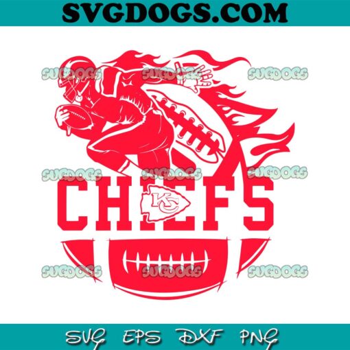 Kansas City Chiefs Player Football SVG, KS Chiefs SVG PNG DXF EPS