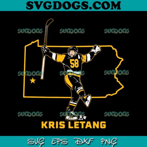 Kris Letang SVG, State Star SVG, Pittsburgh Hockey SVG PNG EPS DXF