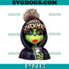 Pink Leopard Bougie Grinch PNG, Grinchy And Bougie Coffee Christmas PNG