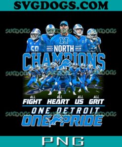 Lions Division Champs PNG, Lions Nfc North Champions Shirt PNG