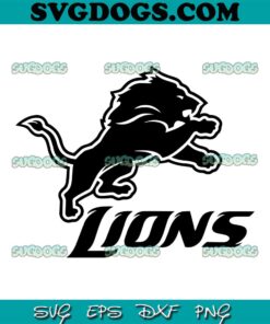 Lions Football Tean Logo SVG, Detroit Lions SVG PNG EPS DXF