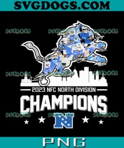 Lions NFC North Champion 2023 PNG, Lions Nfc North Champion PNG