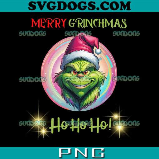 Merry Grinchmas Ho Ho Ho PNG, Grinch Christmas PNG