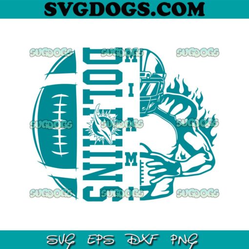 Miami Dolphins Football Player SVG, Dolphins SVG PNG EPS DXF