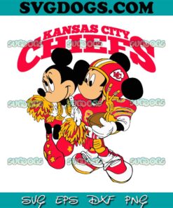 Mickey And Minnie Mouse Kansas City Chiefs SVG, Kansas City Chiefs SVG, Disney Christmas SVG PNG EPS DXF