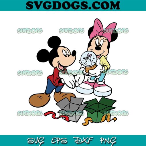 Mickey Minnie Chirstmas Gift SVG, Mickey Minnie Mouse Christmas SVG PNG EPS DXF