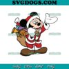 Mickey Mouse Santa Claus SVG, Christmas Mickey SVG PNG EPS DXF