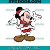 Mickey Mouse Santa Christmas SVG PNG EPS DXF