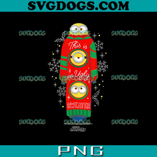 Minions Ugly Sweater Kevin Stuart Bob PNG, Minions Christmas PNG