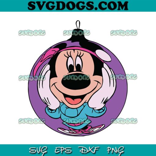 Minnie Christmas Ornament SVG PNG EPS DXF