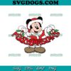 Minnie Head Christmas SVG, Mouse Christmas SVG PNG EPS DXF