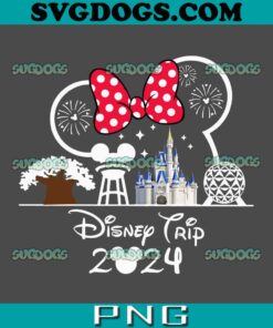 Mickey Mouse Disney Trip 2024 PNG