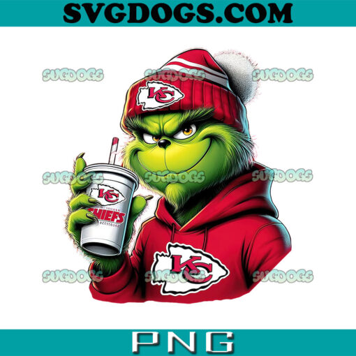 NFL Grinch Kansas City Chiefs PNG, Chiefs Christmas PNG