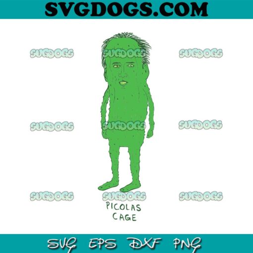 Nicolas Cage SVG, Funny Picolas Cage SVG PNG EPS DXF