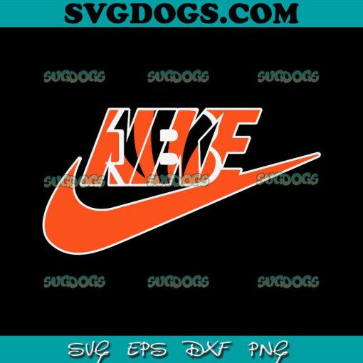 Nike Logo Cincinnati Bengals SVG, Cincinnati Bengals SVG PNG EPS DXF