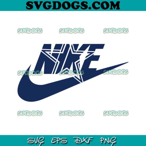 Nike Logo Dallas Cowboys SVG, Dallas Cowboys NFL SVG PNG EPS DXF