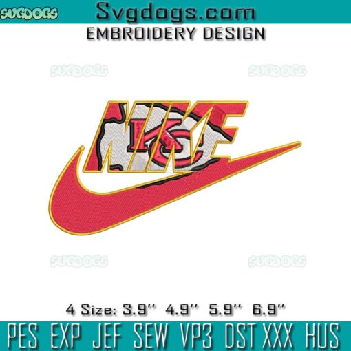 Nike Logo Kansas City Chiefs Embroidery