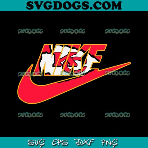 Nike Logo Kansas City Chiefs SVG, Kansas City Chiefs SVG PNG EPS DXF