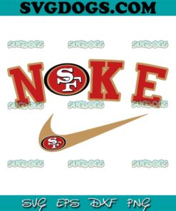 Nike Logo San Francisco 49ers SVG, 49ers Football SVG PNG DXF EPS