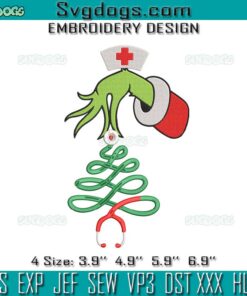 Nurse Christmas Embroidery