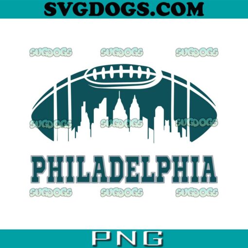 Philadelphia Eagles 1933 Football Skyline SVG, Philadelphia Eagles SVG PNG EPS DXF