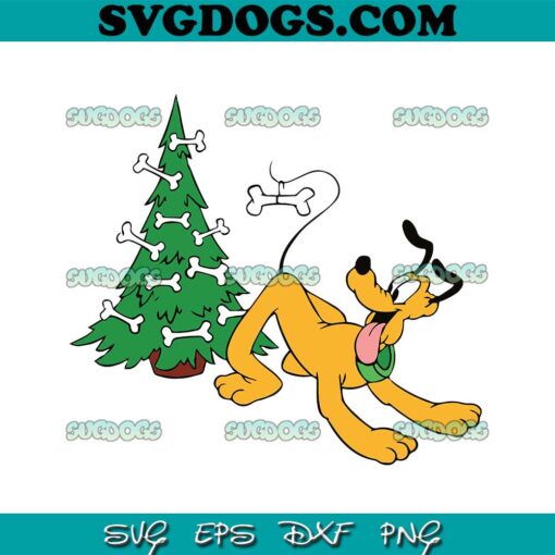 Pluto Christmas Tree SVG PNG EPS DXF