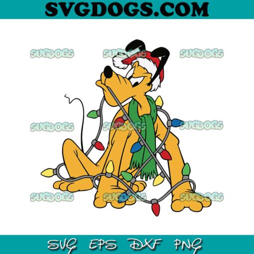 Pluto Dog Disney Christmas SVG PNG EPS DXF