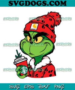 Red Boujee Grinch Leopard SVG, Red Grinch Boujee Starbucks SVG, Red Grinchmas SVG, Grinch Boujee SVG PNG EPS DXF