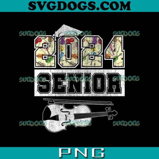 Senior 2024 Violin Playe PNG   Senior 2024 Violin Playe PNG Class Of 2024 Graduate PNG 510x510 