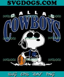 Snoopy Dallas Cowboys SVG PNG EPS DXF