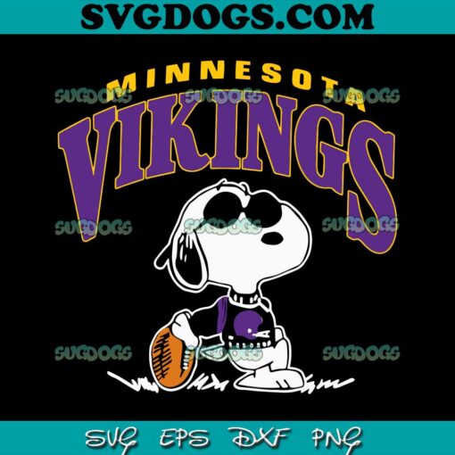 Snoopy Minnesota Vikings SVG PNG EPS DXF