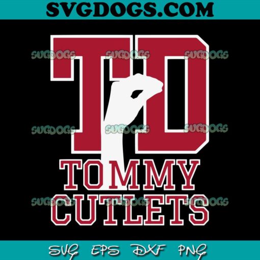 TD Tommy Cutlets SVG, NY Italian Hand Gesture Tommy Cutlets Football Quarterback SVG PNG EPS DXF