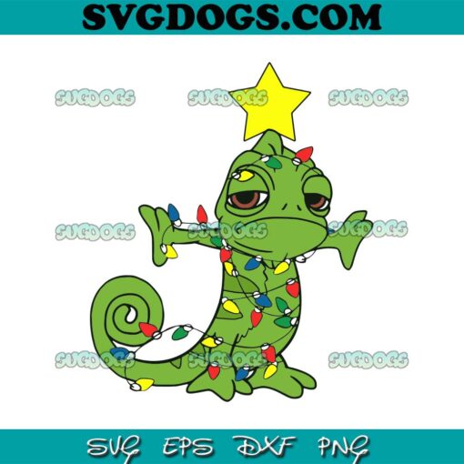 Tangled Pascal Christmas SVG, Christmas Lights SVG PNG EPS DXF