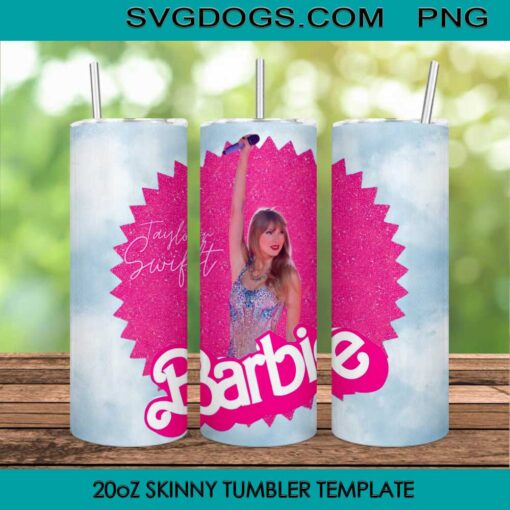 Taylor Swift Barbie 20oz Tumbler Wrap PNG File