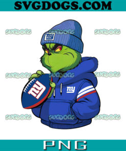 The Grinch Boy New York Giants PNG, Christmas New York Giants PNG