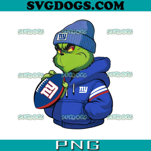 The Grinch Boy New York Giants PNG, Christmas New York Giants PNG