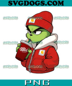 The Grinch Drink Dr Pepper PNG, Grinch Bougie Carhartt PNG