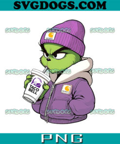 The Grinch Drink Taco Bel PNG, Taco Bell Christmas PNG