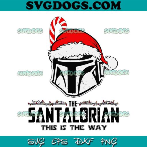 The Santalorian This Is The Way SVG, Star Wars Christmas SVG EPS DXF PNG