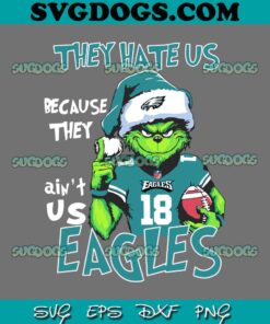 They Hate Us Because Aint Us Philadelphia Eagles SVG, Christmas Santa Philadelphia Eagles SVG PNG EPS DXF