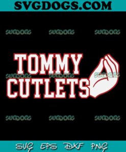 TD Tommy Cutlets Football SVG, NY Italian Hand Gesture Quarterback SVG PNG EPS DXF