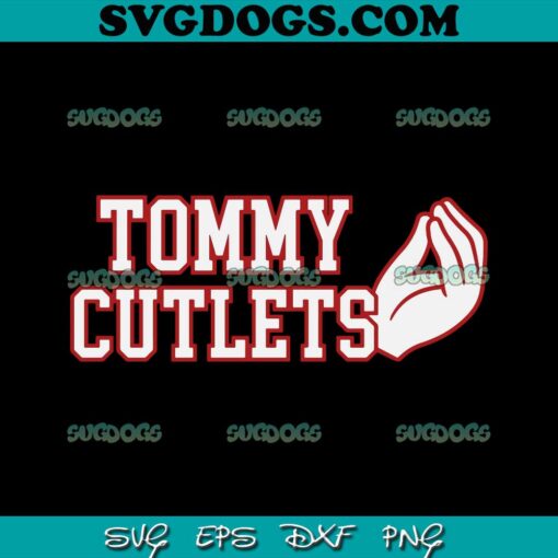 Tommy Cutlets Football Quarterback SVG, NY Italian Hand Gesture SVG PNG EPS DXF