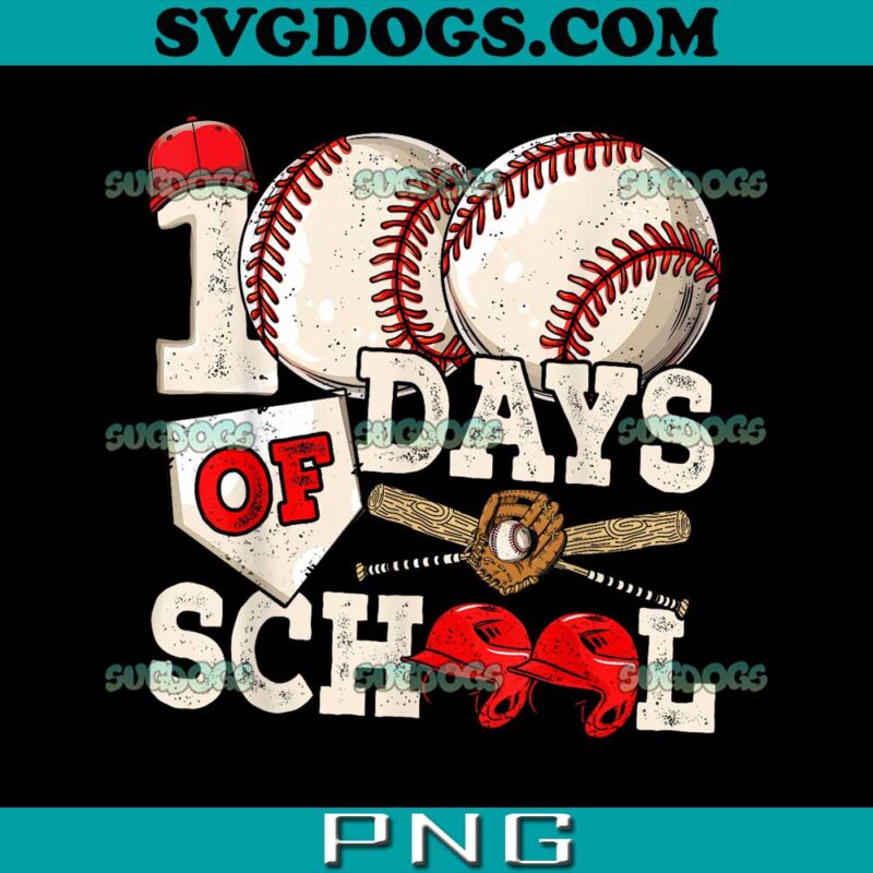 100 Days Of School Baseball PNG