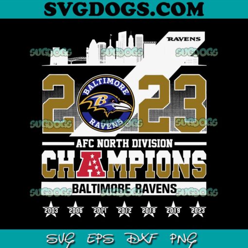 Afc North Division Champions Baltimore Ravens SVG, Ravens SVG PNG EPS DXF